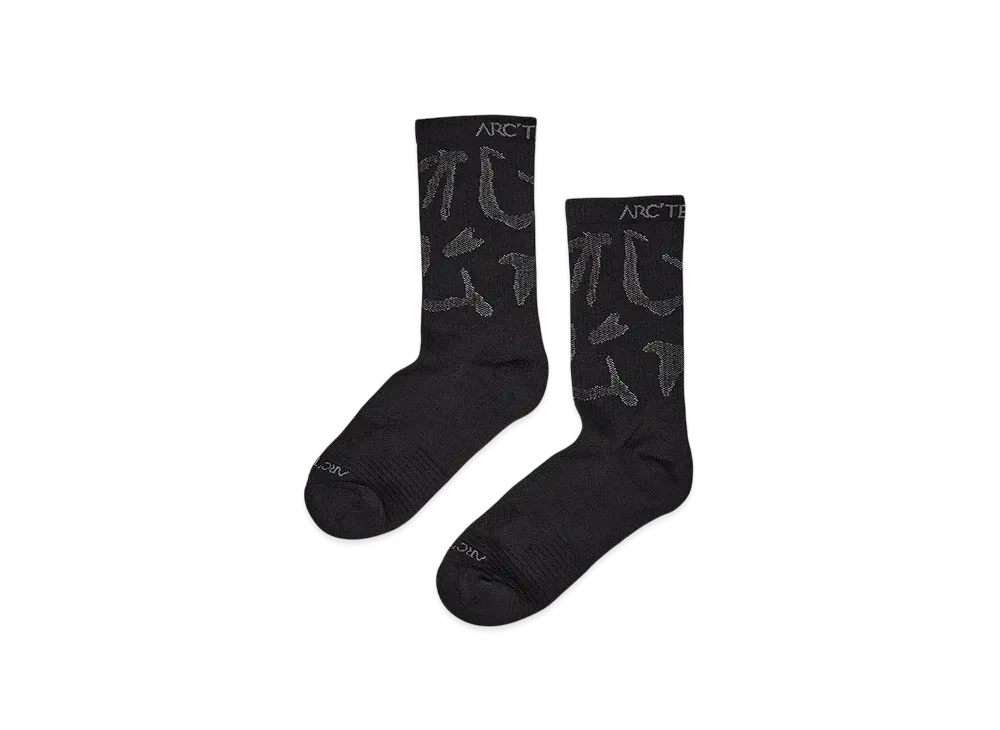 ARC'TERYX Synthetic Mid Grotto Sock "Black/Graphite"