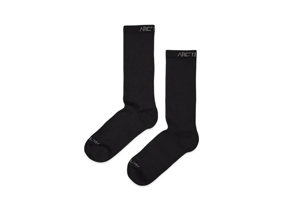 ARC'TERYX Synthetic Ultralightweight Mid Sock "Black"