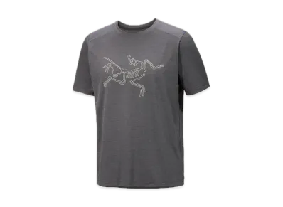 ARC'TERYX Cormac Logo Short Sleeve Men's "Black Heather"