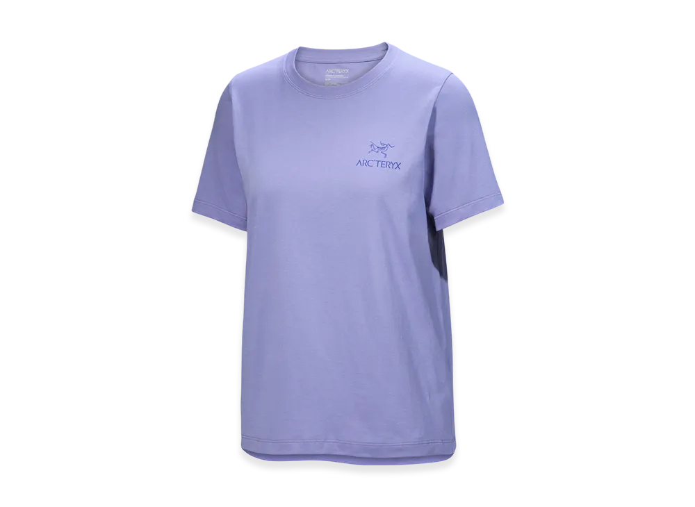 ARC'TERYX Women's Kragg SL Cotton Emblem Crew SS "Moonstone" X000009502