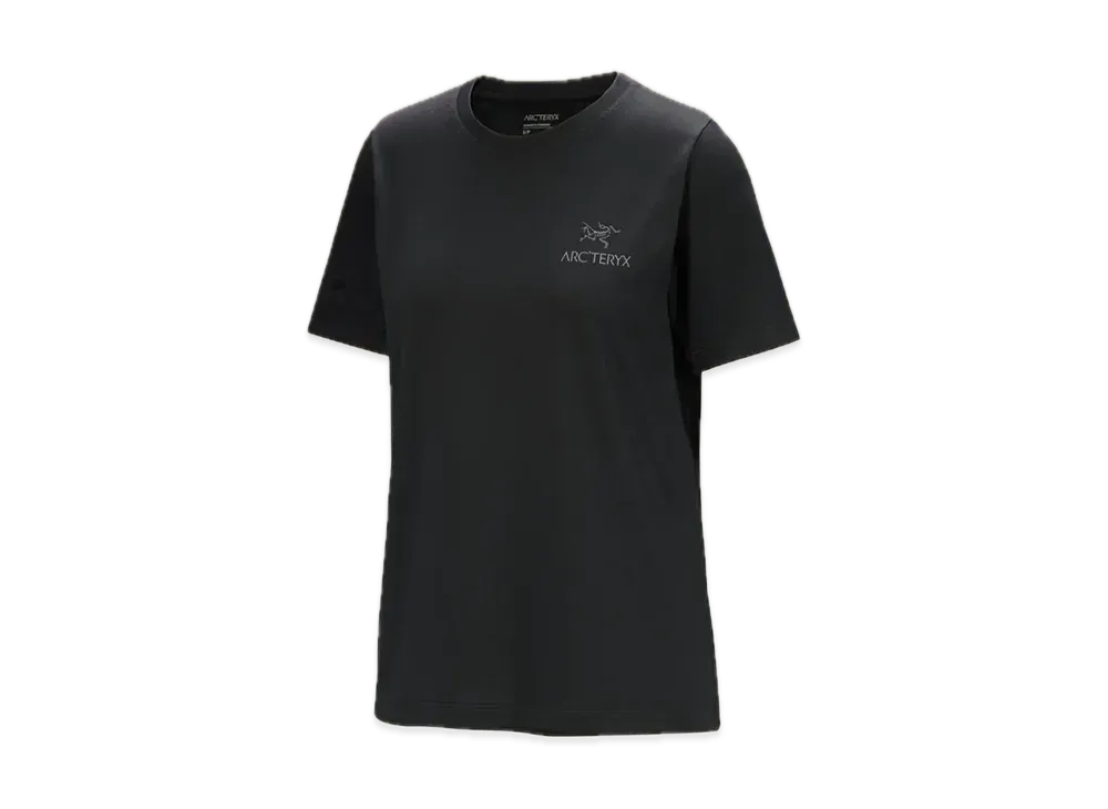 ARC'TERYX Crag SL Cotton Emblem Crew Short Sleeve Women's "Black"