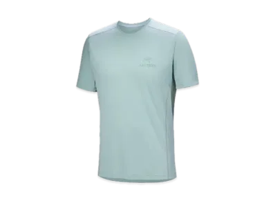 ARC'TERYX Motus Crew Arc Word Short Sleeve Men's "Stone Green Heather"