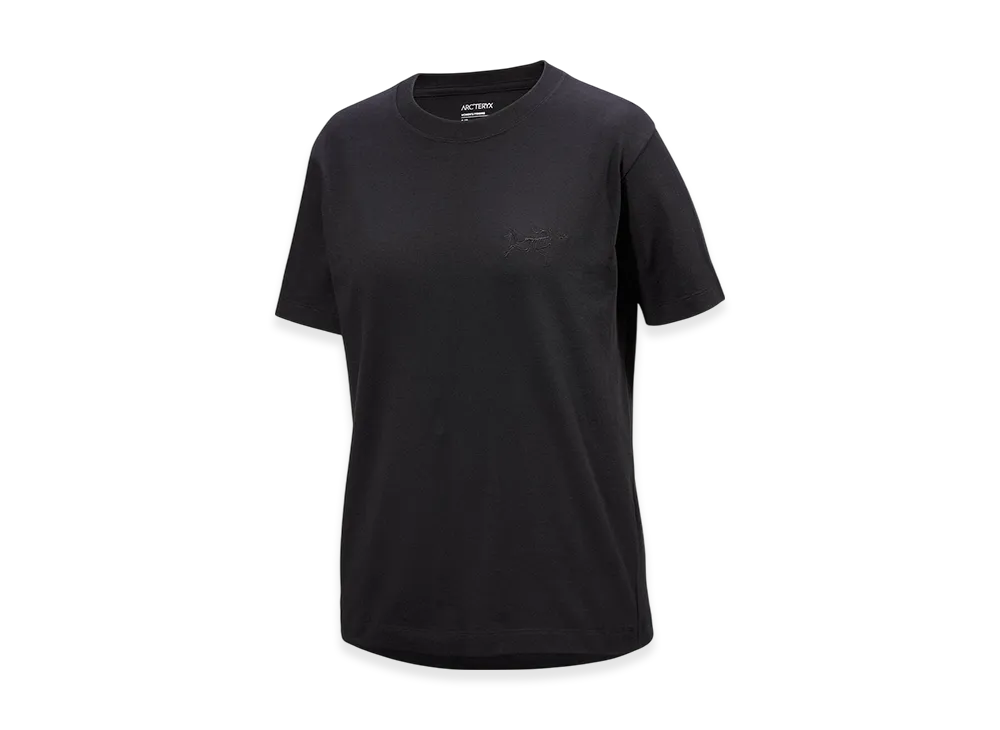 ARC'TERYX Women's Kragg Cotton Little Bird Crew SS "Black/Black" X000008468