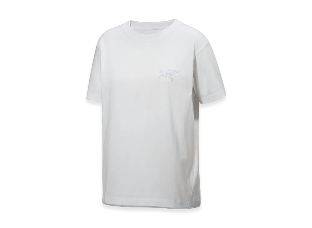 ARC'TERYX Women's Kragg Cotton Little Bird Crew SS "White Light/White" X000008468