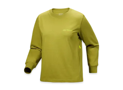 ARC'TERYX Kragg Cotton Bird Crew LS Women's "Olive Moss/Euphoria" X000008469