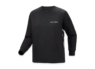 ARC'TERYX Kragg Cotton Bird Crew LS Women's "Black/White" X000008469