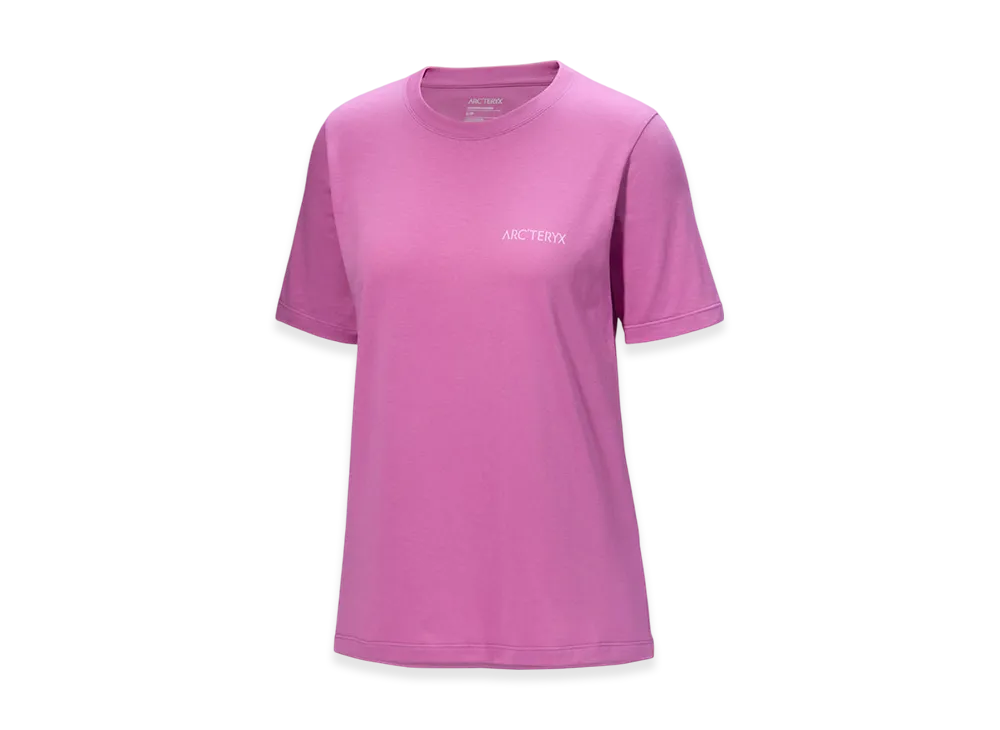 ARC'TERYX Kragg SL Cotton Blurred Bird Crew SS W "Alpenglow / Pink Glow" X000009500