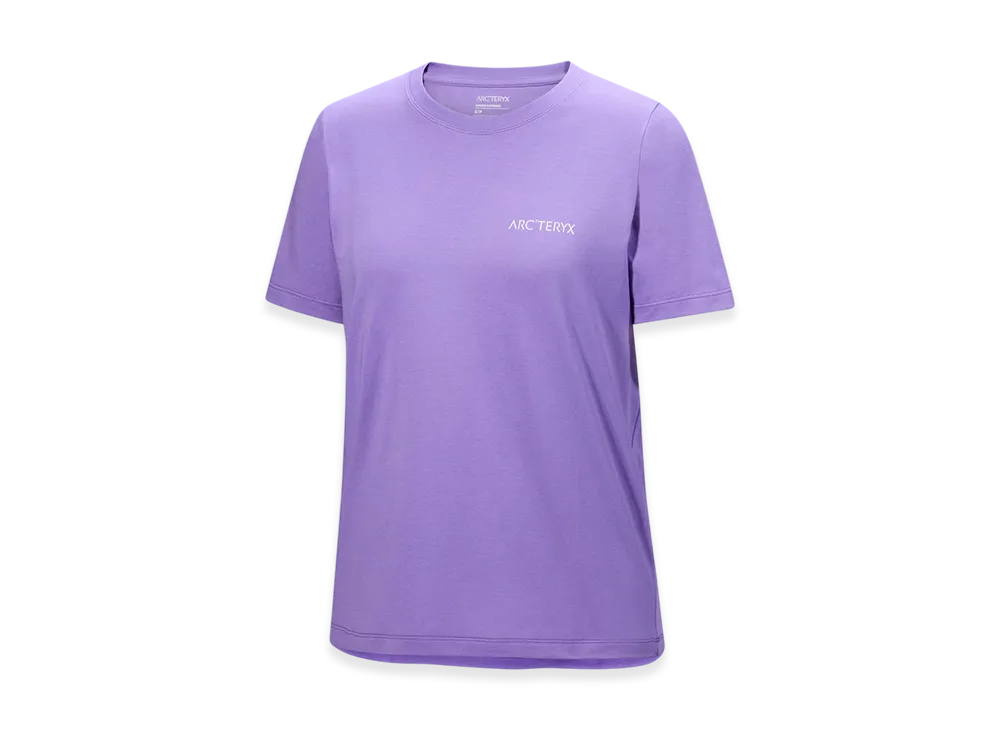 ARC'TERYX Kragg SL Cotton Blurred Bird Crew SS Women's "Aster/White" X000009500