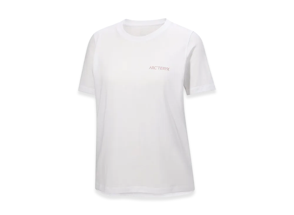 ARC'TERYX Kragg SL Cotton Blurred Bird Crew SS Women's "White Light/Bliss" X000009500