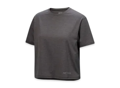 ARC'TERYX Taema Crop Logo SS W "Black Heather / Graph" X000006631