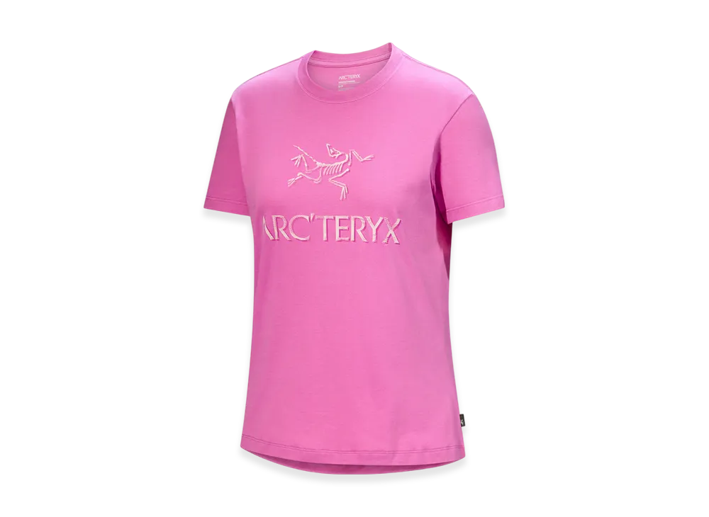 ARC'TERYX Women's Arcword Cotton T Shirt SS "Alpenglow/Pink Glow" X000008135