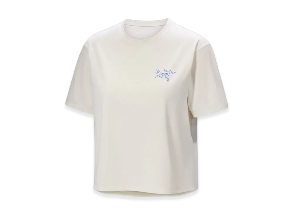 ARC'TERYX Taema Crop Topo SS W "Arctic Silk Heather/Hosphorescent" X000009494