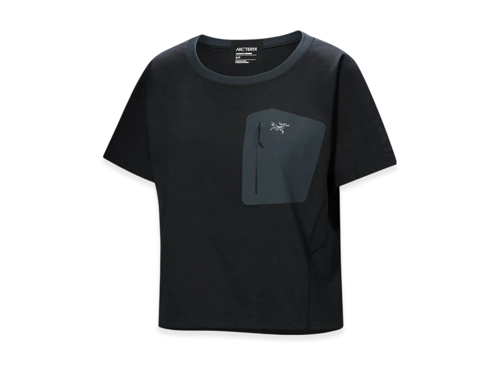 ARC'TERYX Women's Clarkia Crew SS "Black/Grey" X000009741