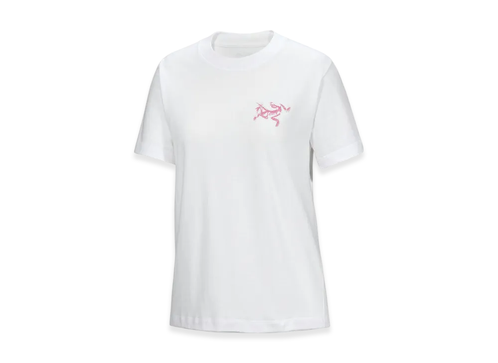 ARC'TERYX Kragg Cotton Bird Tile Crew SS W "White Light / Alpenglow" X000009499