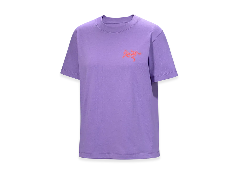 ARC'TERYX Kragg Cotton Bird Tile Crew SS Women's "Aster/Dynasty" X000009499