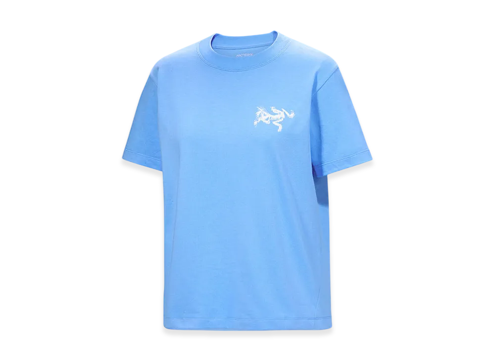 ARC'TERYX Kragg Cotton Bird Tile Crew SS Women's "Glacial/Arctic Silk" X000009499