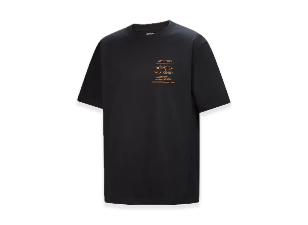 ARC'TERYX Walkgently Cotton Cedar Bark Short Sleeve Men's "Black" X000009555