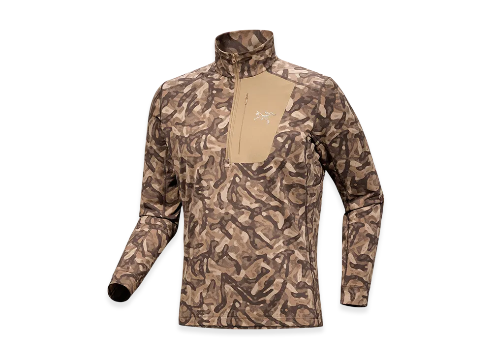 ARC'TERYX Rho LT Zip Neck Men's "Carob Grottoflage" X000009319