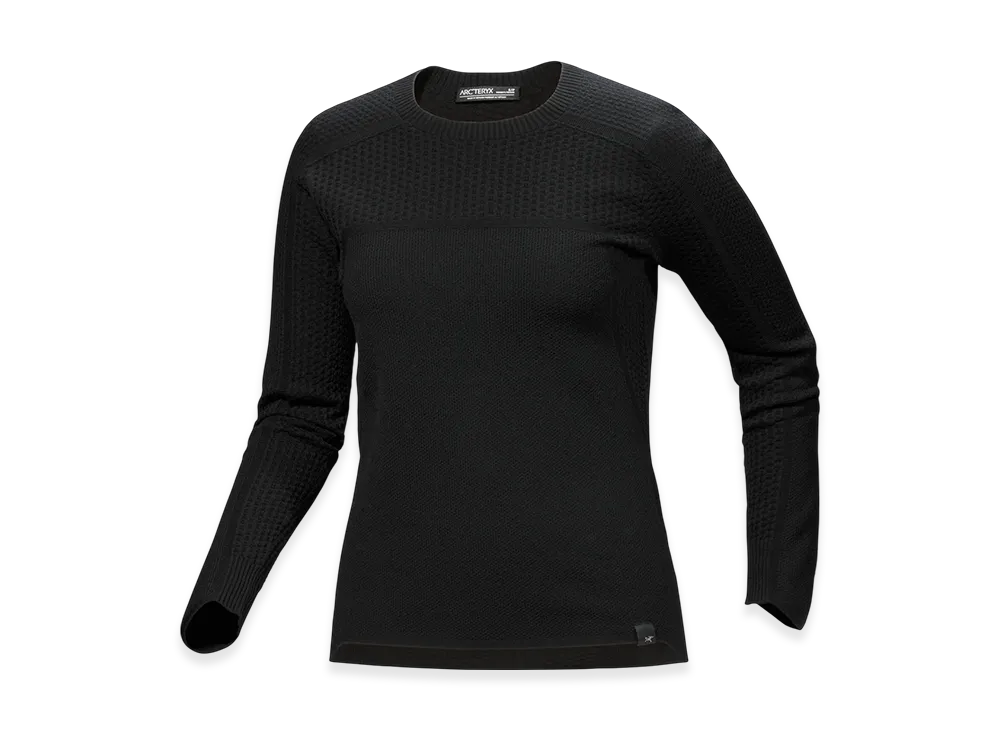 ARC'TERYX Women's Hallam Merino Wool Crew "Black" X000007876