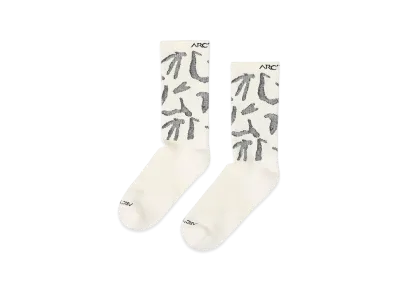 ARC'TERYX Merino Wool Grotto Mid Sock "White/Black" X000010461