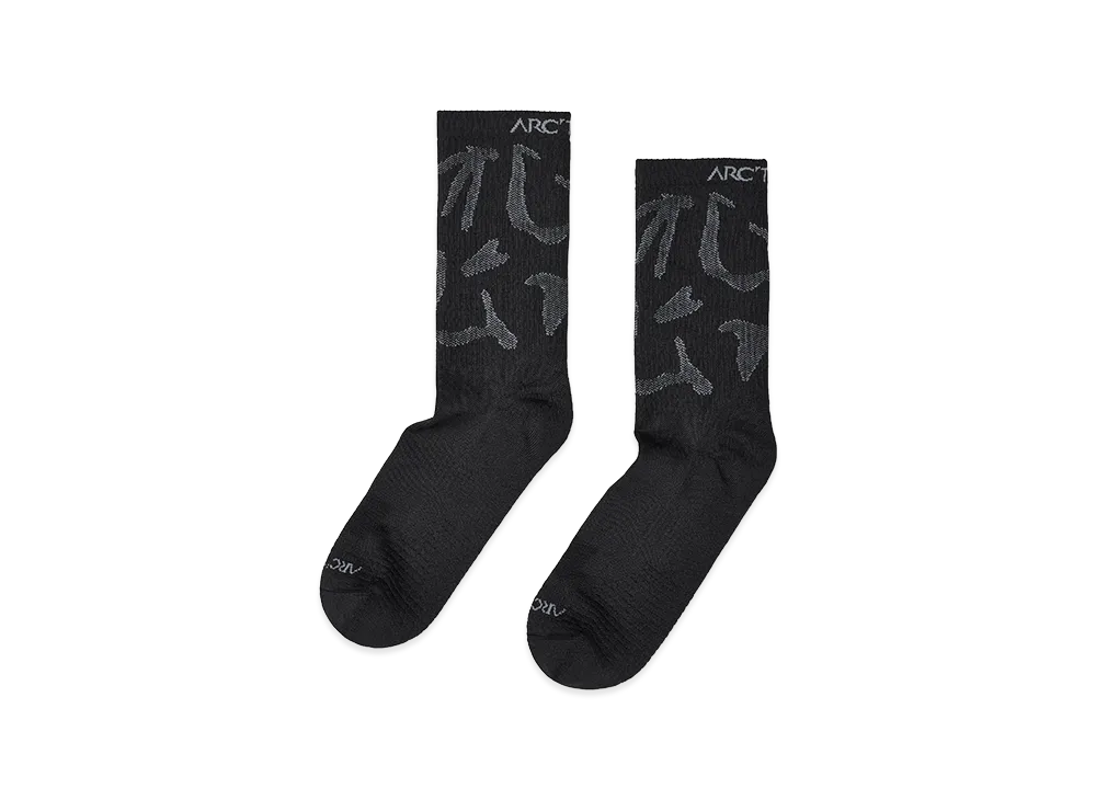 ARC'TERYX Synthetic Mid Grotto Sock "Black/Graphite" X000010466