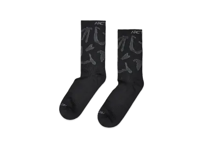 ARC'TERYX Synthetic Mid Grotto Sock "Black/Graphite" X000010466