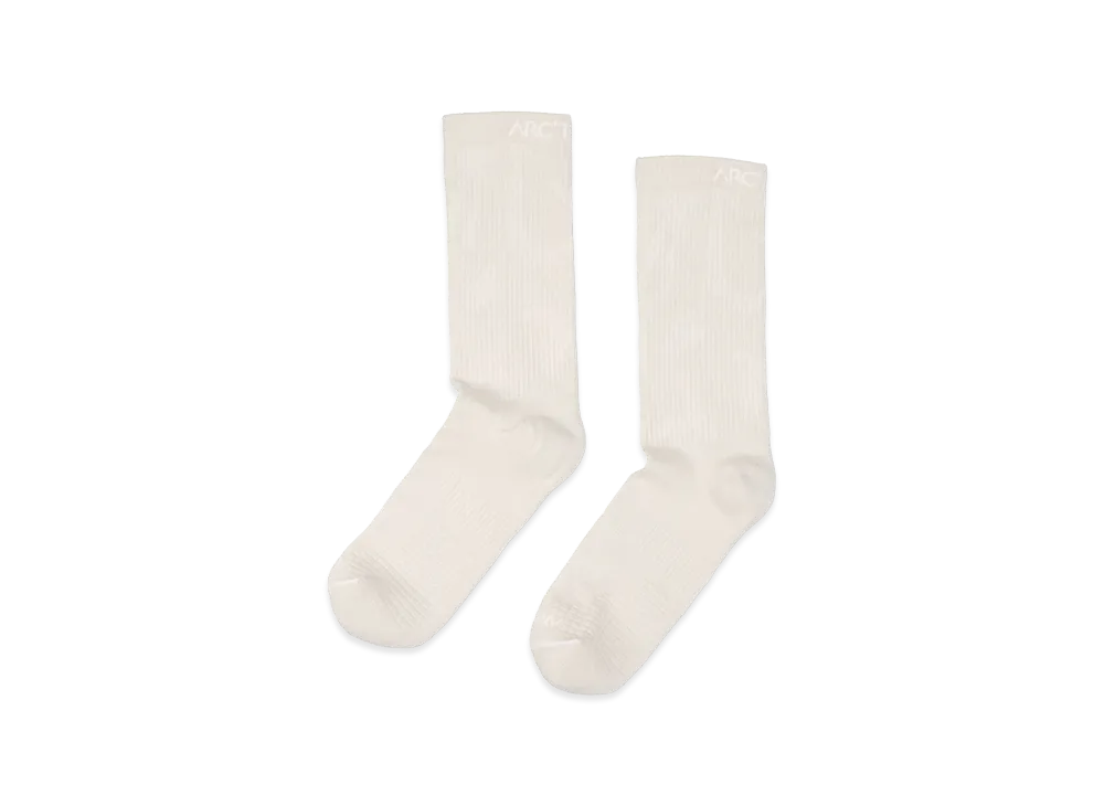 ARC'TERYX Synthetic Mid Grotto Sock "Sea Salt/White" X000010466