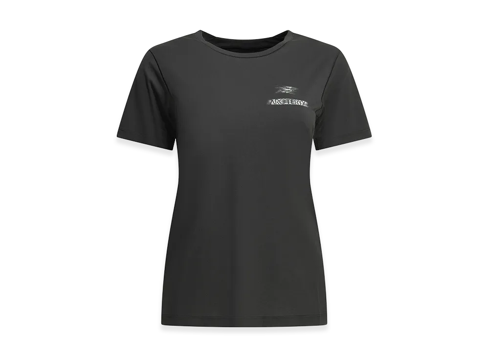 ARC'TERYX Women's Sunna Speed Bird Crew Crewneck T-Shirt "Black" X000010248