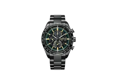 CITIZEN Attesa ACT Line/Black Titanium TM Series Hanshin Koshien Stadium 100th Anniversary Collaboration Limited Model 400 "Green/Gold" AT8288-60E
