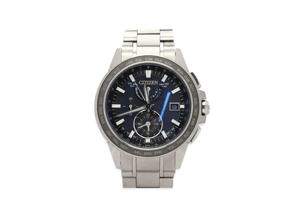 CITIZEN Atessa Eco Drive Double Direct Flight "Blue" AT9024-66L