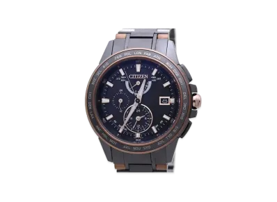CITIZEN Atessa Eco Drive World Time Radio Limited Model "Black" AT9026-52E