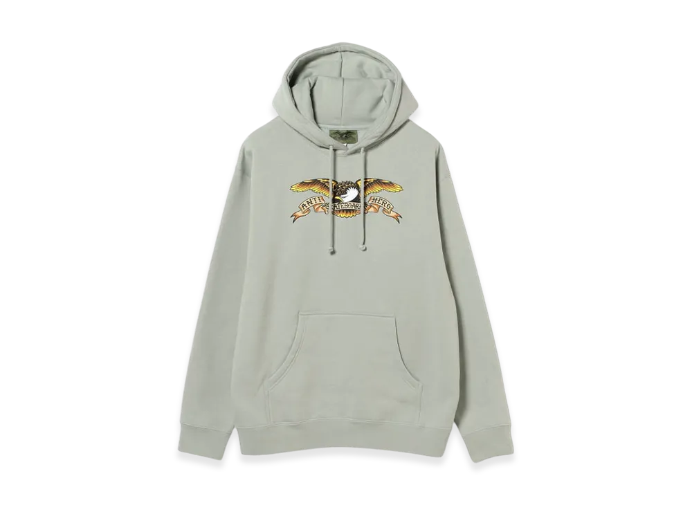 ANTI HERO Basic Eagle Hoodie "Dusty Sage/Black Mult"