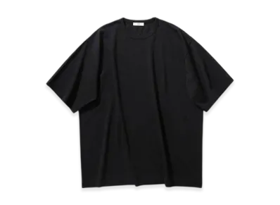 ATON Dry Cotton Jersey Crewneck T-Shirt "Black"