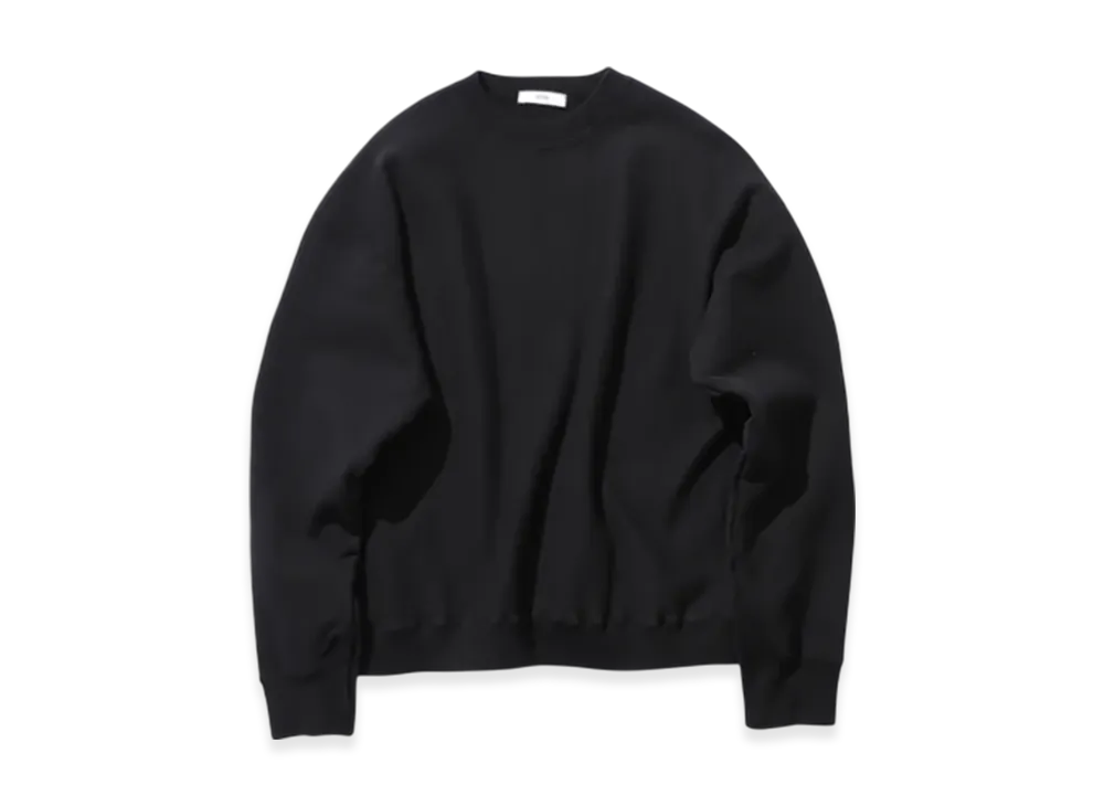 ATON Garment Dyed Urake Oversized Sweatshirt "Black"
