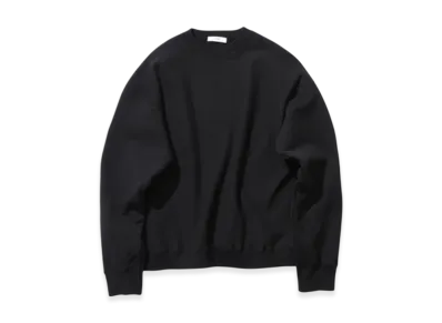 ATON Garment Dyed Urake Oversized Sweatshirt "Black"