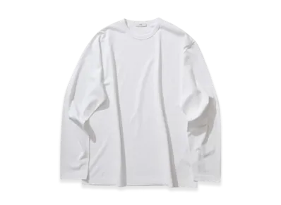ATON Dry Cotton Jersey Standard Long Sleeve T-Shirt "White"