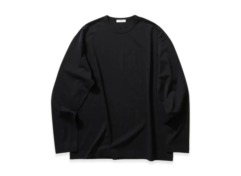 ATON Dry Cotton Jersey Standard Long Sleeve T-Shirt "Black"