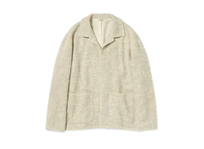 AURALEE HOMESPUN TWEED SHIRTS BLOUSON "Ivory"