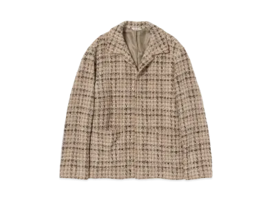 AURALEE HOMESPUN TWEED SHIRTS BLOUSON "Beige"