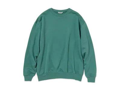 AURALEE ELASTIC HIGH GAUGE SWEAT P/O "Dark Green"