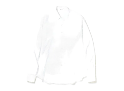 AURALEE WASHED FINX TWILL BIG SHIRTS "White"