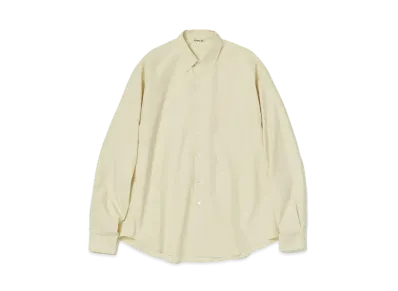 AURALEE Washed Finx Twill Big Shirt "Light Beige"