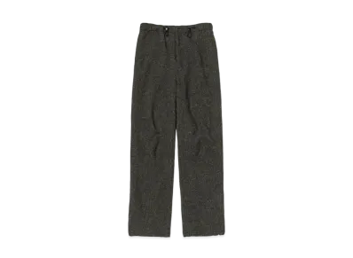 AURALEE WOOL HAIRLINE LIGHT TWEED OVER PANTS "Charcoar"