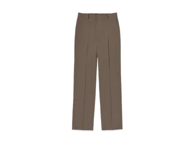 AURALEE Light Wool Max Gabardine Slacks "Top Brown"