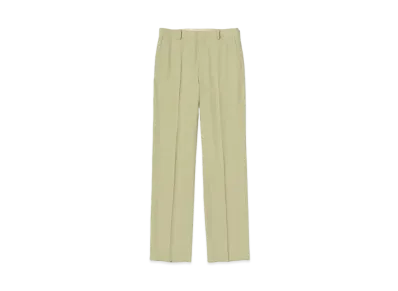AURALEE Light Wool Max Gabardine Slacks "Light Khaki"