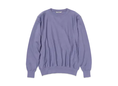 AURALEE Elastic High Gauge Sweat P/O "Purple"