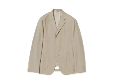 AURALEE Tropical Wool Kid Mohair Jacket "Gray Beige"