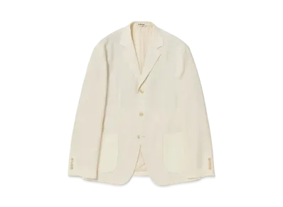 AURALEE Tropical Wool Kid Mohair Jacket "Ivory"