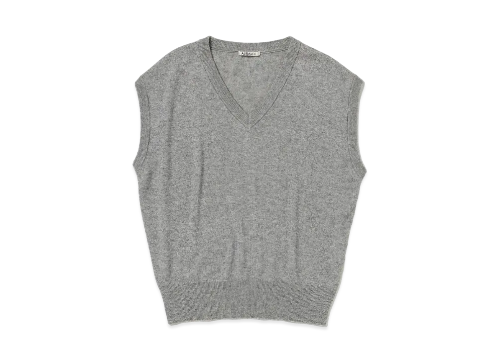 オーラリー SUPER FINE CASHMERE SILK KNIT VEST AURALEE｜VESTS (Super Fine Cashmere Silk Knit Vest Top T