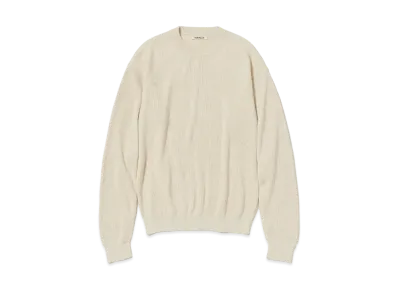 AURALEE Super Hard Twist Rib Knit P/O "Ivory"
